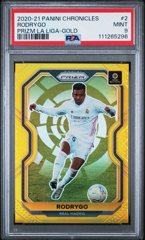 2020-21 Panini Chronicles Soccer Prizm Rodrygo  Gold /10