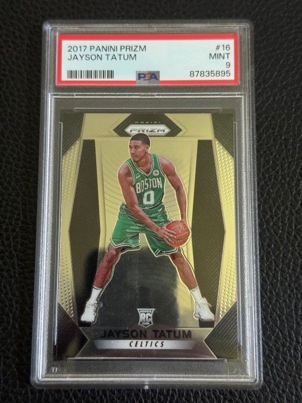 2017-18 Panini Prizm - Jayson Tatum #16 PSA 9 view 1
