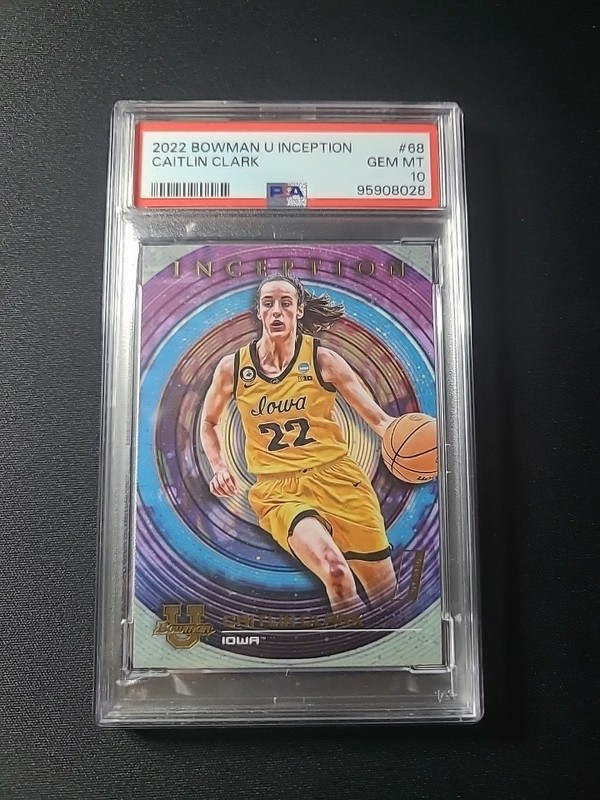 2022 Bowman U Inception Basketball Caitlin Clark RC Rookie PSA 10 #68