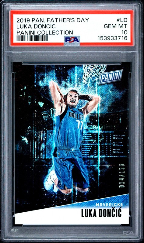 2019 Panini Father's Day Panini Coll Luka Doncic /199 #LD PSA 10 GEM MINT