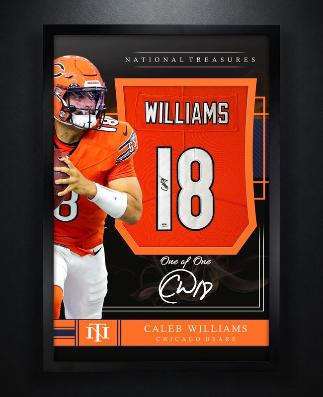 Caleb Williams Signed Chicago Bears Nike Jersey Framed PSA COA Auto Display