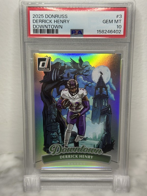 PSA 10 2025 Panini Donruss Optic Derrick Henry Downtown #3 