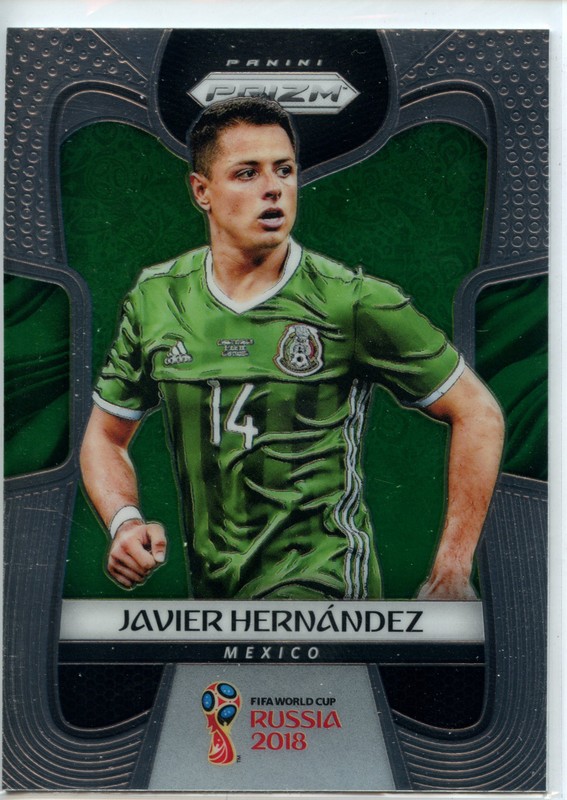 2018 Panini Prizm World Cup Soccer Base #127 Javier Hernandez - Mexico Qty