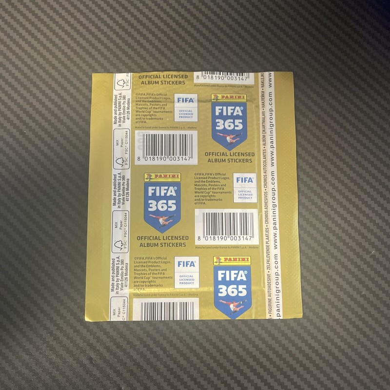 2020 PANINI FIFA 365 Factory Sealed Sticker PACK HAALAND ROOKIE 1 PACK UNOPENED view 2