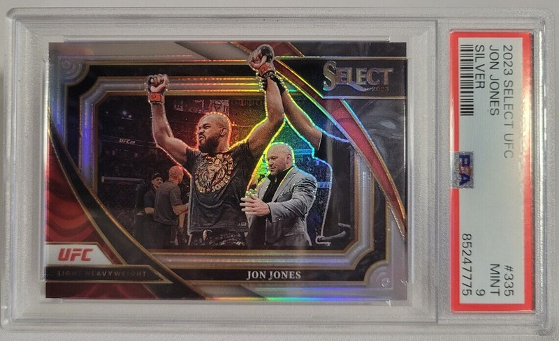2023 Panini Select UFC Mezzanine Silver #335 Jon Jones PSA MINT 9 POP 1