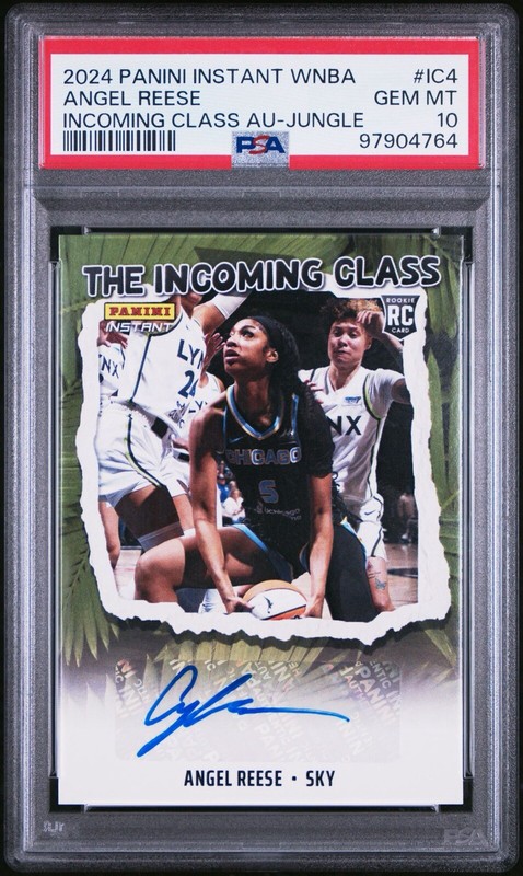 PSA 10 GEM ANGEL REESE JUNGLE AUTO /25 INCOMING CLASS ROOKIE CLASS PANINI 2024