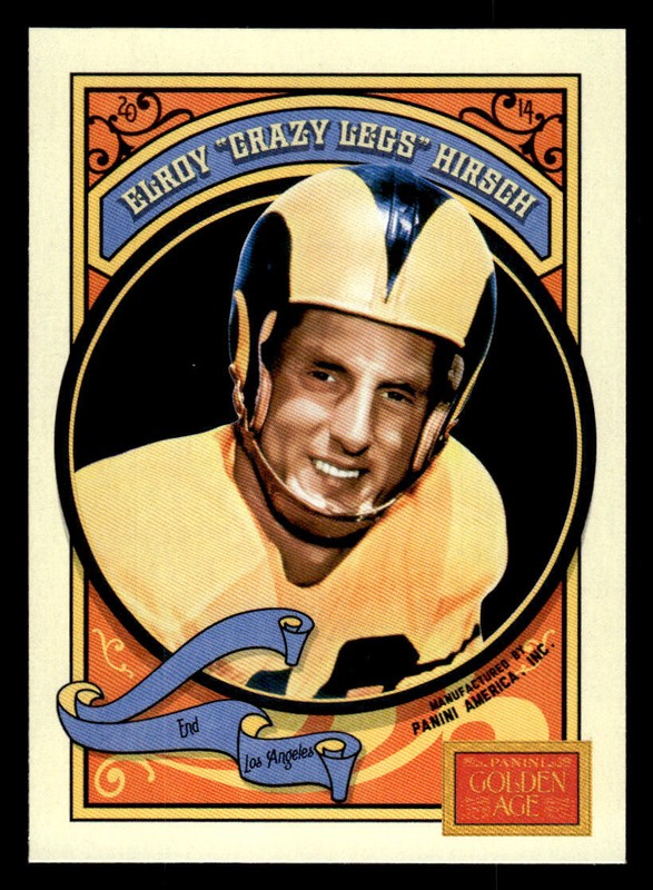2014 Panini Golden Age #61 Elroy "Crazy Legs" Hirsch Card Los Angeles Rams