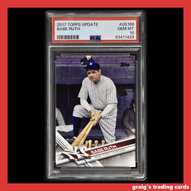 2017 Topps Update #US166 Babe Ruth PSA 10 GEM-MT