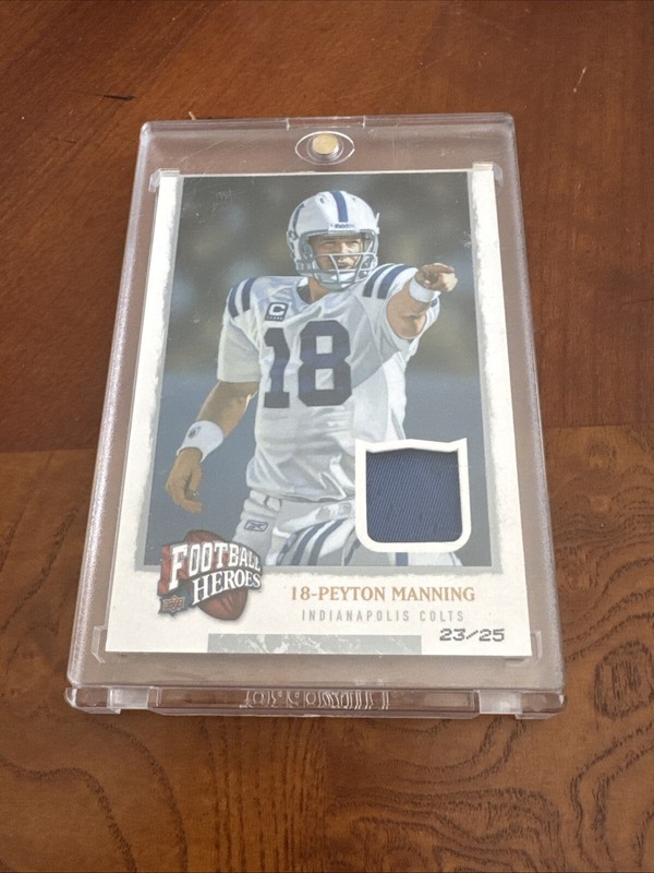 2008 Upper Deck Football Heroes Game Used Jersey CARD # 23/25