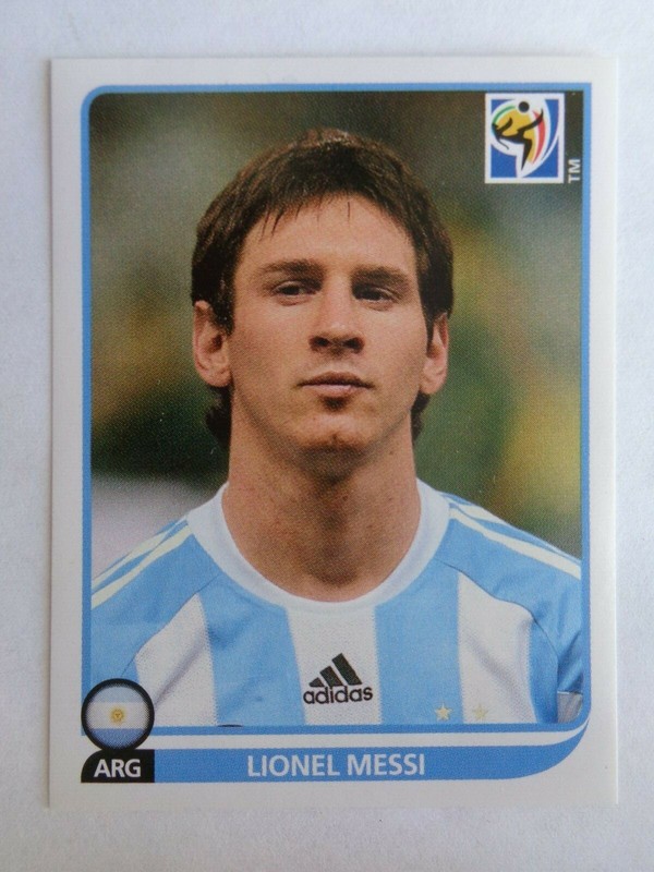 Panini South Africa 2010 World Cup Sticker NO # Lionel MESSI Argentina Coca Cola