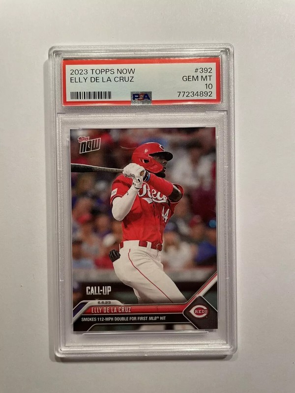 2023 Topps Now First MLB Hit Elly De La Cruz #392 PSA 10 Gem Mint - QTY