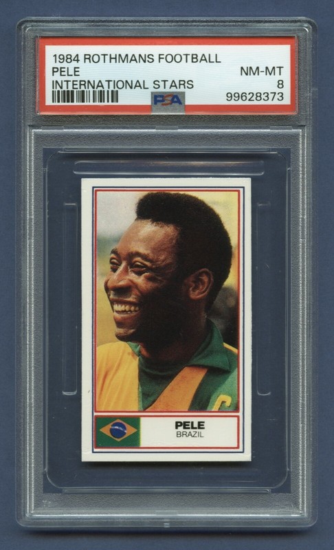 1984 PELE PSA 8 NM-MT ROTHMANS FOOTBALL INT'L STARS HOF GREATEST EVER (NO#) RZC