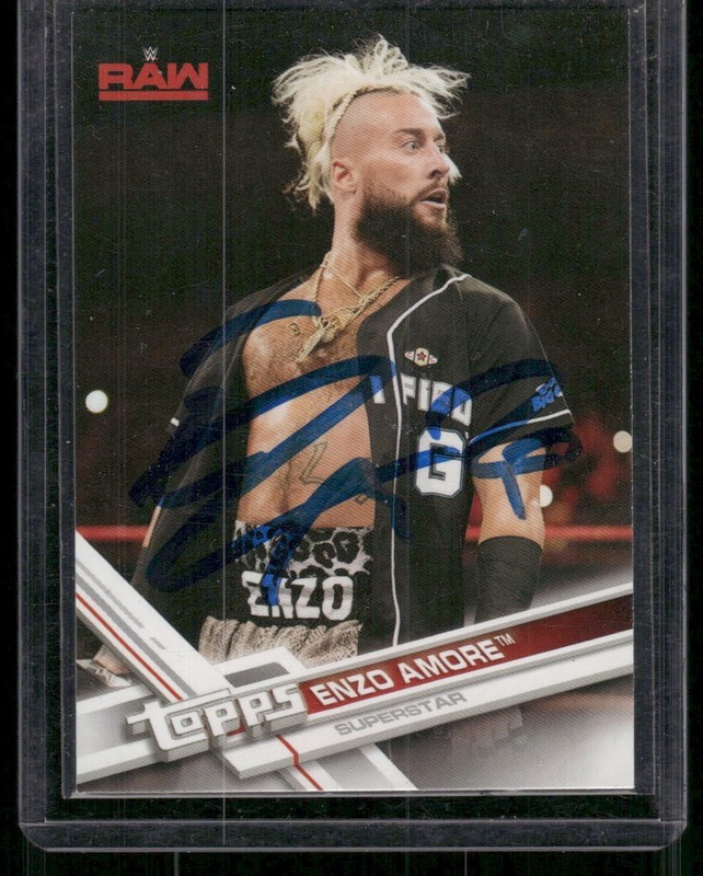 ENZO AMORE 2017 Topps WWE In Person on Card Auto Autograph #16