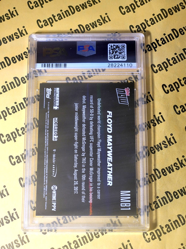 FLOYD MAYWEATHER JR 2017 Topps Now Defeats Conor McGregor GEM MINT PSA 10! POP28 view 2