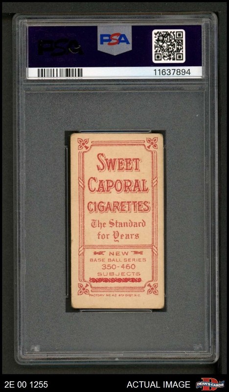 1909 T206 Ty Cobb Red Tigers HOF VARIATION PSA 3 - VG view 2
