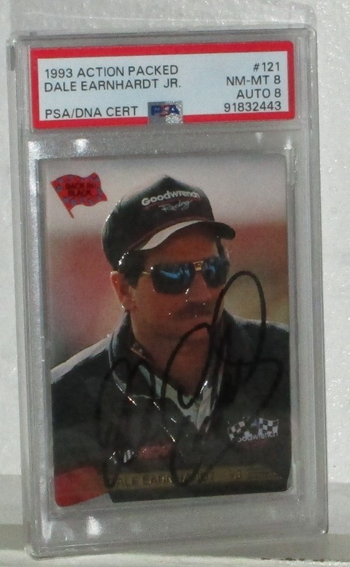 1993 ACTION DALE EARNHARDT SR AUTOGRAPHED CARD#121 NM-MT 8 PSA DNA CERT AUTO 8 view 2