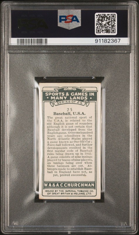 HIGH DEMAND BABE RUTH 1929 Churchman Sports & Games In Many Lands #25 PSA 5 NICE view 2