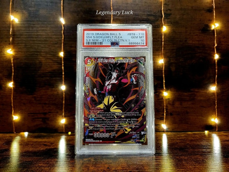 Dragon Ball Super Card Game SS4 Son Goku a Heartfelt Plea CSV1 PSA 10