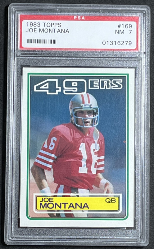 1983 TOPPS JOE MONTANA #169 - PSA 7