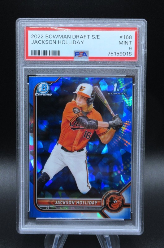 2022 BOWMAN Draft CHROME PROSPECTS SAPPHIRE JACKSON Holliday PSA 9 MINT BDC168