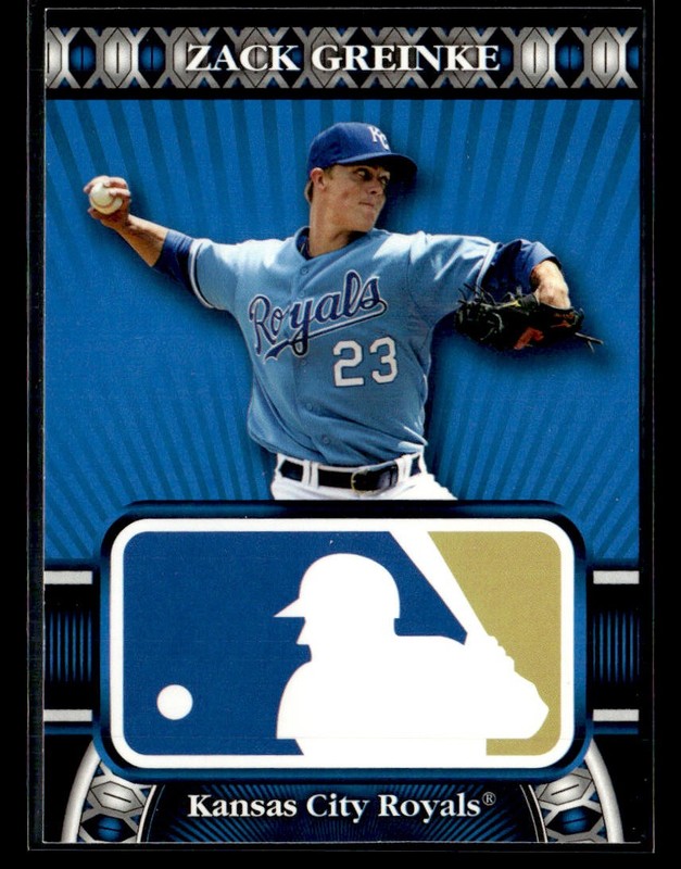 2010 Topps Logoman HTA #HTA-37 Zack Greinke Card Kansas City Royals view 1