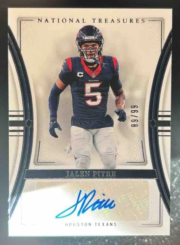 2023 National Treasures Jalen Pitre Signatures /99 Auto Houston Texans