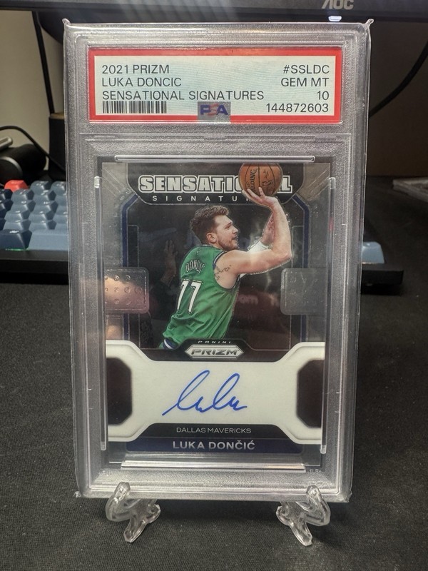 Luka Doncic Auto Sensational Signatures PSA 10 GEM MINT 2021 Panini Prizm