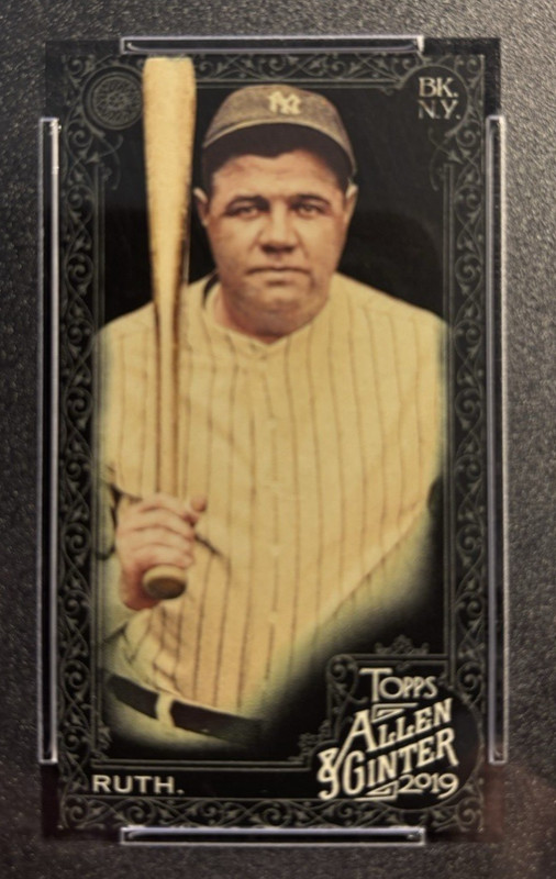 2019 TOPPS ALLEN & GINTER BABE RUTH MINI #3 PSA NM-MT+8.5 FREE SHIPPING view 2