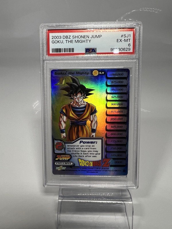 2003 SCORE DRAGON BALL Z SHONEN JUMP #SJ1 GOKU, THE MIGHTY PSA 6