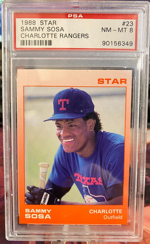 1988 STAR, SAMMY SOSA #23 PSA NM-MT 8