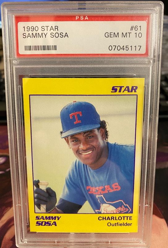 1990 STAR, SAMMY SOSA #61 PSA GEM MINT 10