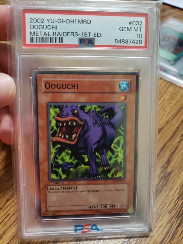 2002 Yu-Gi-Oh MRD-032 Ooguchi Metal Raiders 1st Edition PSA Gem Mint 10 Low Pop