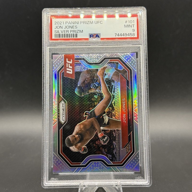 2021 Panini Prizm UFC Jon Jones Silver Prizm #101 PSA 9
