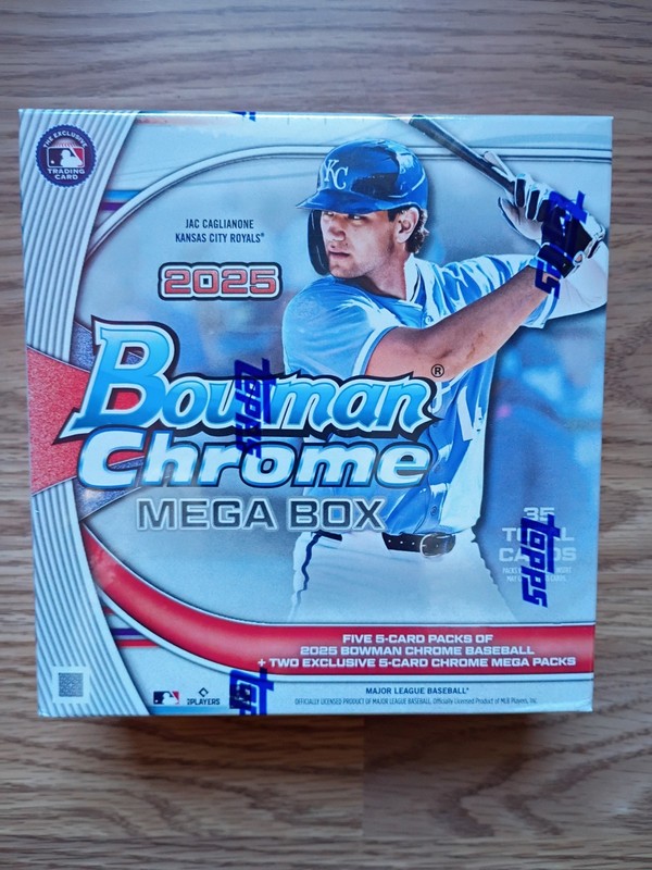 2025 Bowman Chrome Baseball Mega Box 35 Cards Mega Chrome Autos Top Prospects 