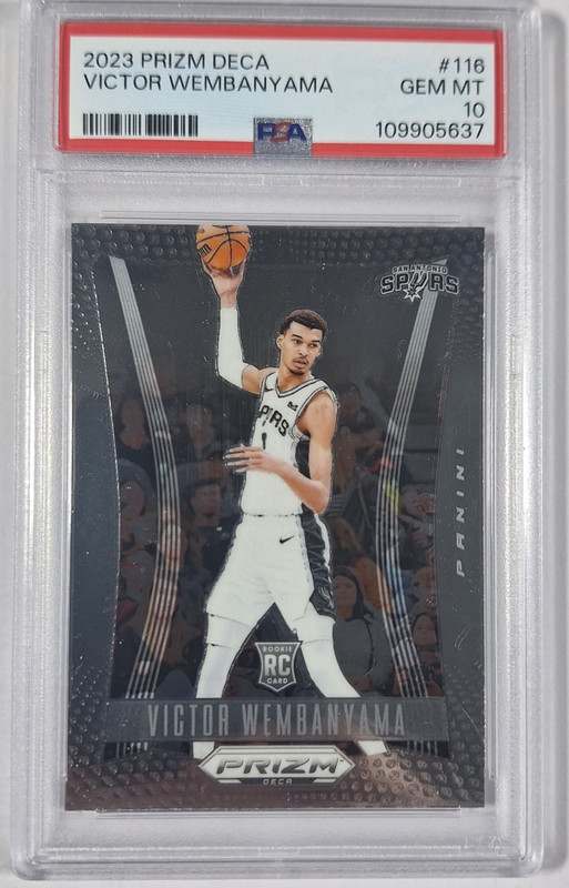 2023 PANINI PRIZM DECA #116 VICTOR WEMBANYAMA ROOKIE PSA 10 READ!