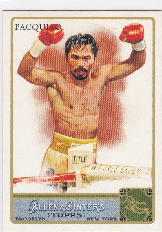 2011 Allen & Ginter Boxing Manny Pacquiao RC Card #262 Rookie Free Shipping!