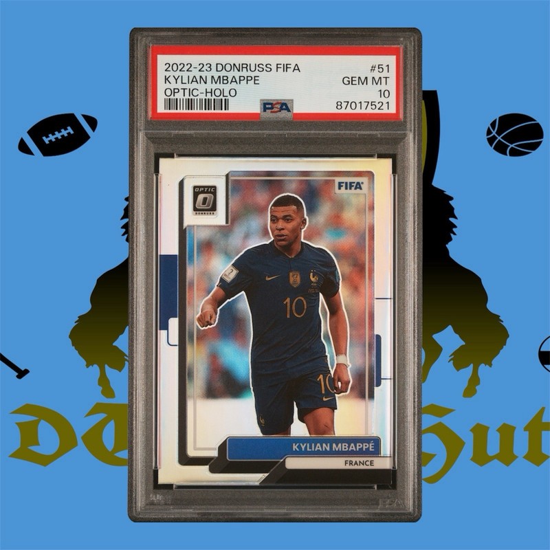2022 PANINI DONRUSS FIFA #51 KYLIAN MBAPPE OPTIC-HOLO PSA 10