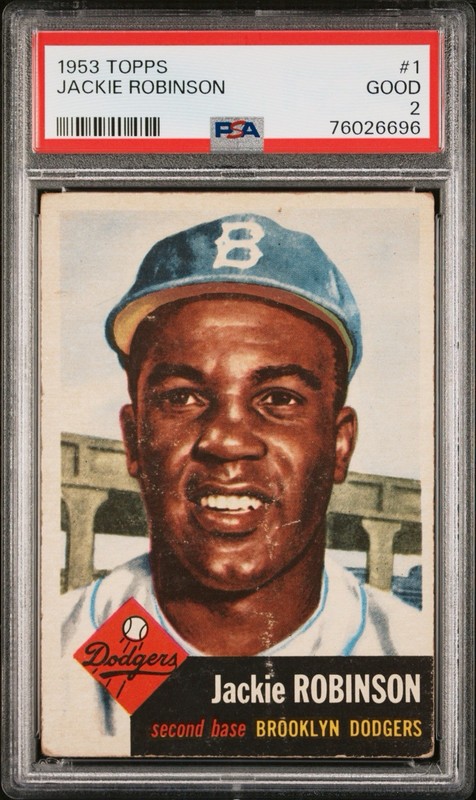 1953 Topps Jackie Robinson #1 PSA 2
