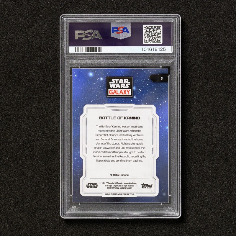 2024 Topps Star Wars Galaxy Battle of Kamino #9 Refractor - PSA 10 view 2