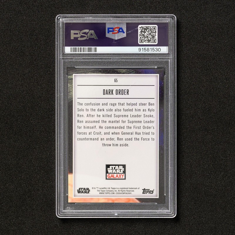 2023 Star Wars Galaxy Dark Order #65 Wave /99 - PSA 10 view 2