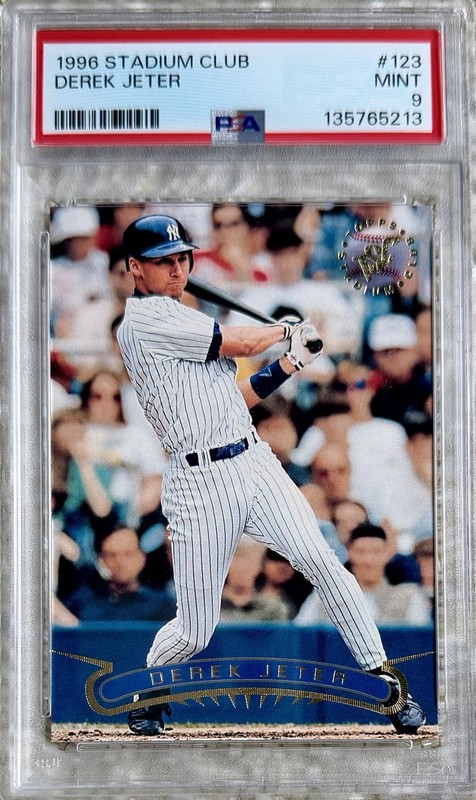 1996 STADIUM CLUB DEREK JETER RC PSA 9
