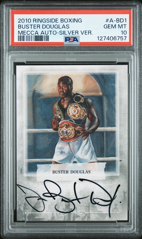 Buster Douglas 2010 Ringside Boxing Mecca Autograph Auto Silver PSA 10 POP1!