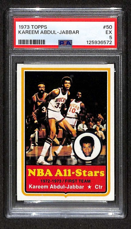 1973 Topps #50 Kareem Abdul-Jabbar HOF AS1 PSA 5 EX C104793