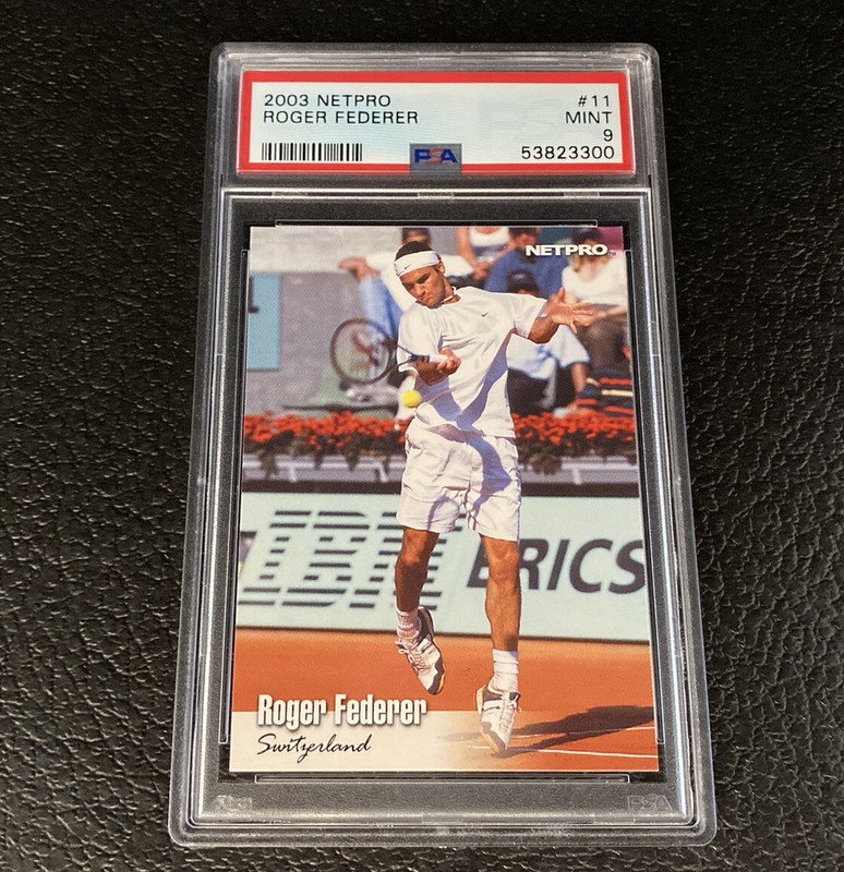 PSA 9 2003 Netpro Roger Federer Rookie Card #11 GOAT Mint Tennis Card Hot RC