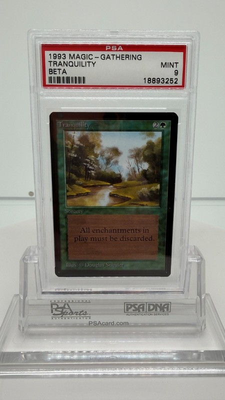 1993 Magic: The Gathering - Limited Edition Beta TRANQUILITY PSA 9 MINT - MTG
