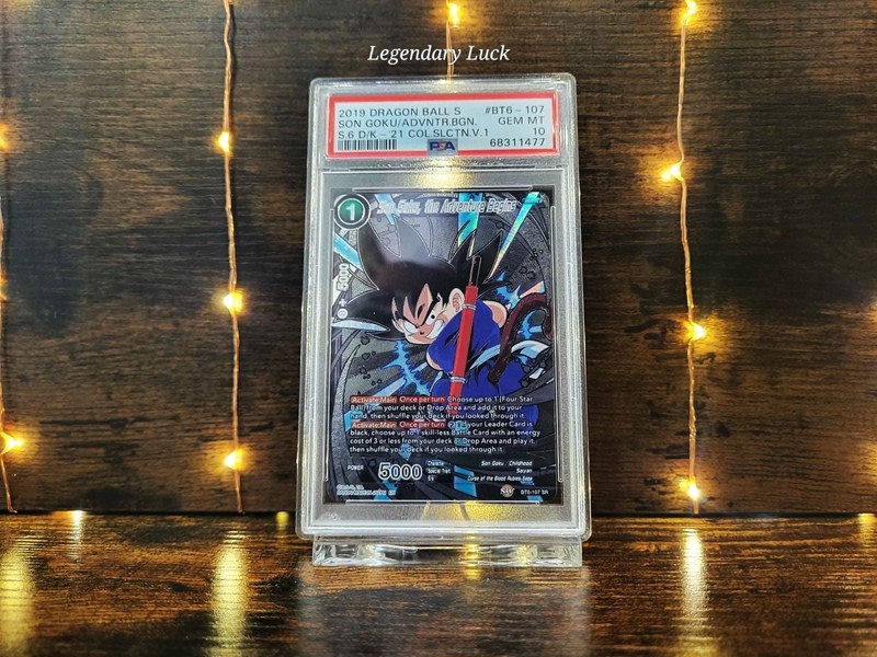 Dragon Ball Super Card Game Son Goku, the Adventure Begins CSV1 PSA 10