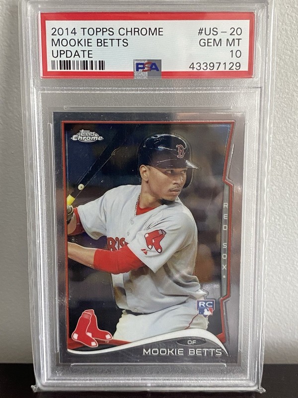 2014 TOPPS CHROME UPDATE #US-20 MOOKIE BETTS RC RED SOX PSA 10