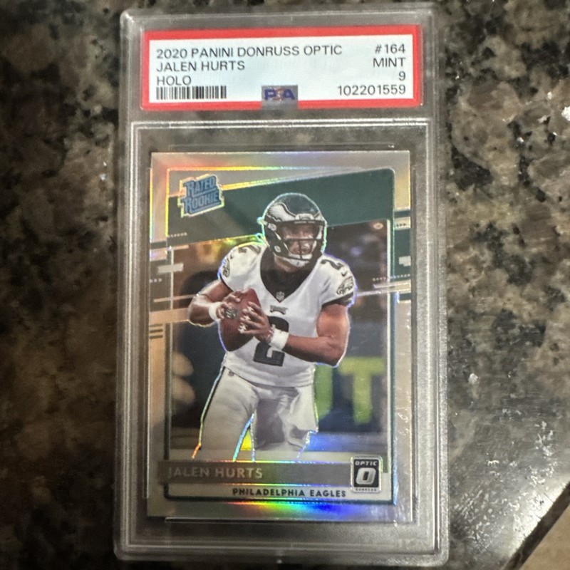 2020 Panini DonRuss Optic Holo Jalen Hurts PSA 9