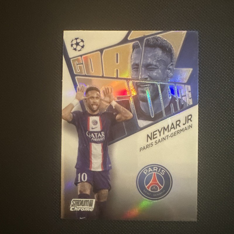 2023 Topps Stadium Club Chrome Goal Force PSG Neymar Jr. Paris Saint-Germain