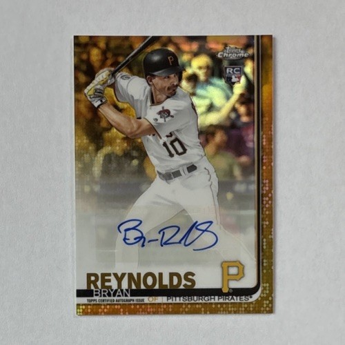 2019 Topps Chrome Bryan Reynolds Rookie RC Auto Gold Refractor /50